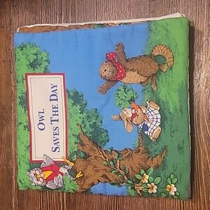 Owl Saves The Day Plush Soft Book Vintage 90s